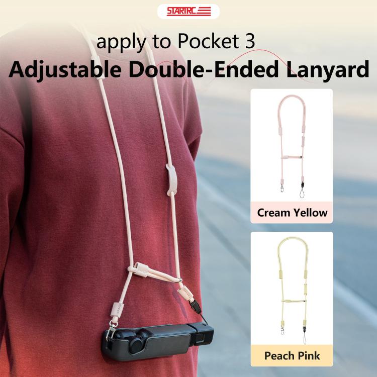 For DJI Pocket 3 STARTRC Adjustable Double-Ended Neck Strap For DJI Pocket 3 STARTRC Adjustable Double-Ended Neck Strap